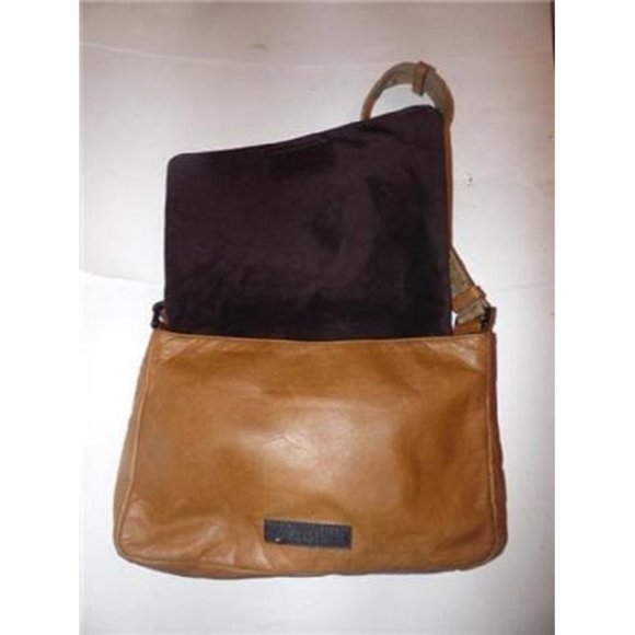 Prada Vintage Tan Leather and Suede with Rivet Design Shoulder Bag - Picture 4 of 8